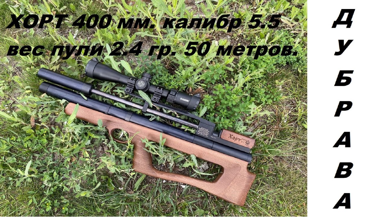 Дубрава-Хорт 400 мм. калибр 5.5 мм. на 50 метров.