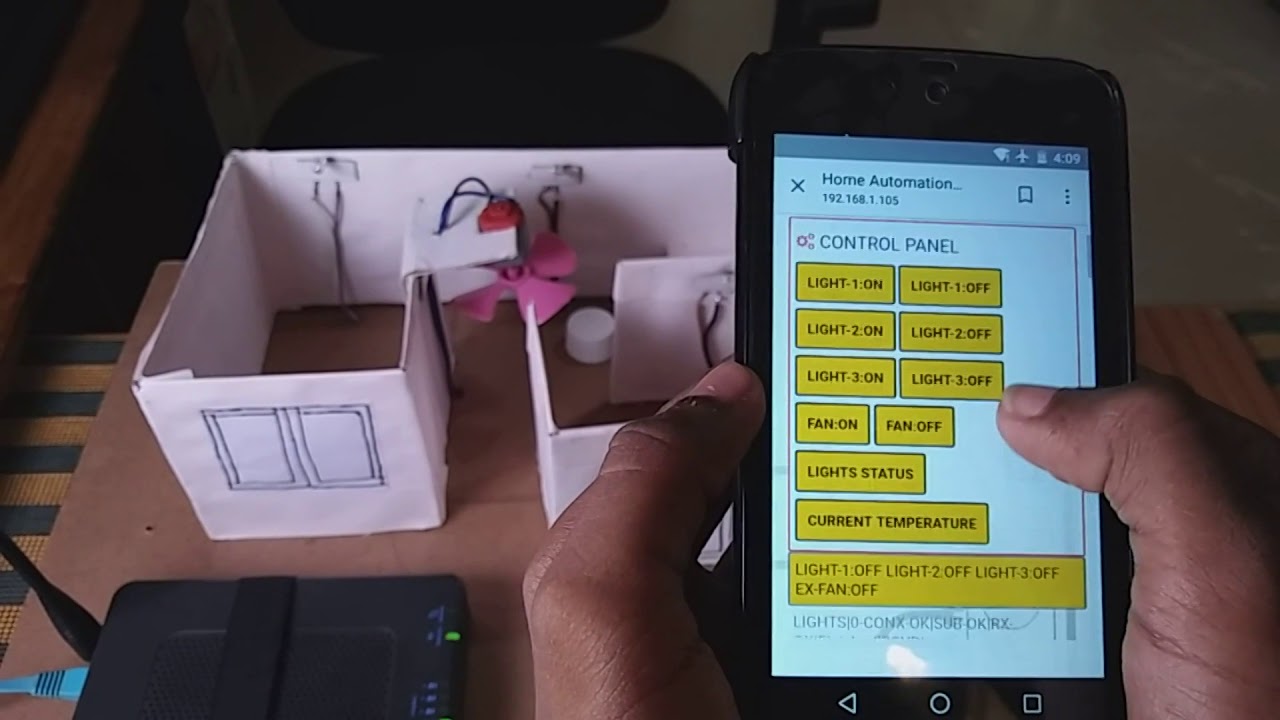 Home Automation - Concept and Working Model using IOT