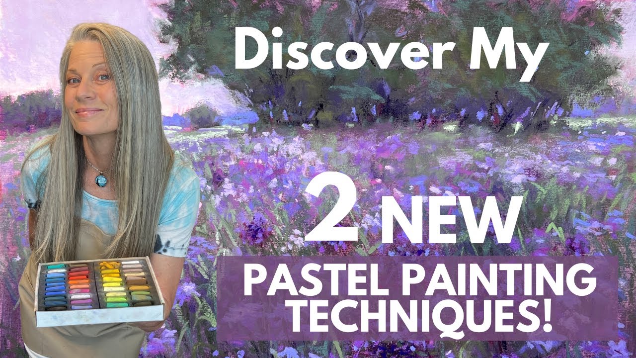 2 NEW Exciting Pastel Techniques!: Painting a Beautiful Field of Lavender Flowers