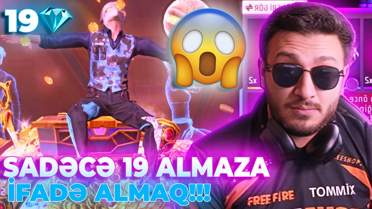 SADƏCƏ 19 ALMAZA İFADƏ ALDIM!!! GARENANIN MƏNƏ VERDİYİ YENİ HƏDİYYƏLƏR  #freefire #treasureFF