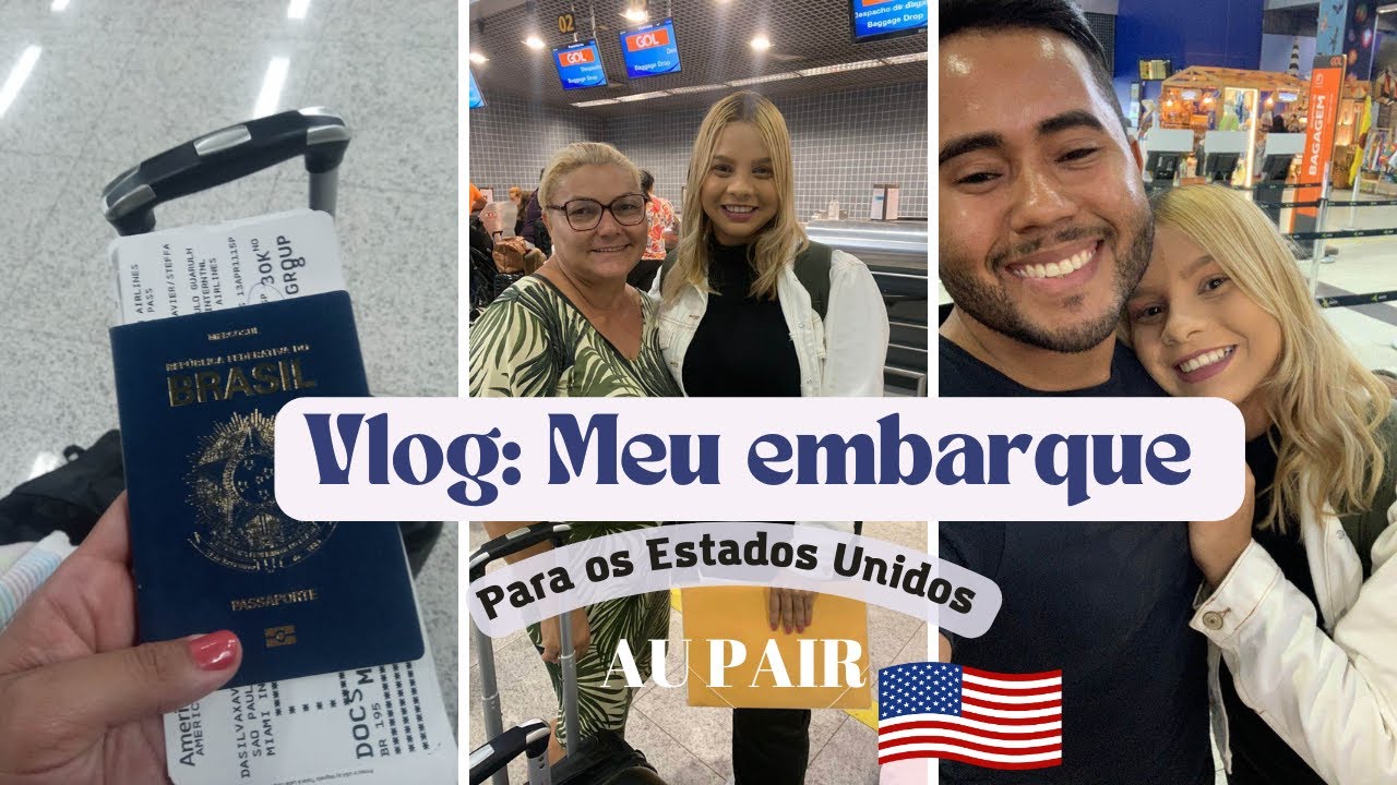 VLOG: MEU EMBARQUE PARA OS ESTADOS UNIDOS | AU PAIR