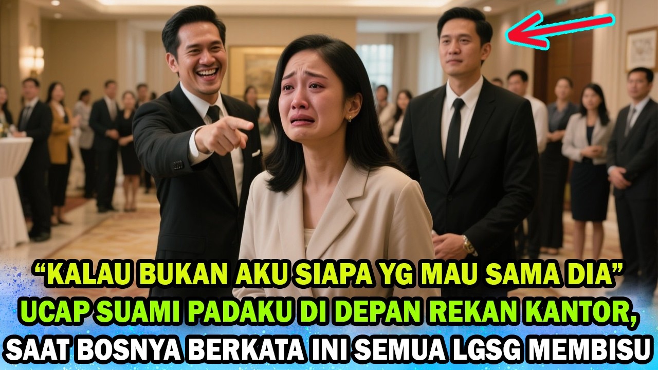 DIHINA SUAMI DI ACARA KANTOR, SEISI RUANGAN LANGSUNG MEMBISU SAAT BOSNYA BERKATA INI #novelromantis