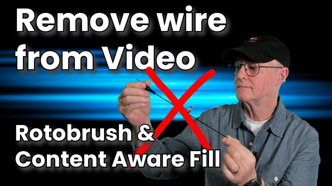 Remove Mic Lead with After Effects Rotobrush and Content Aware Fill