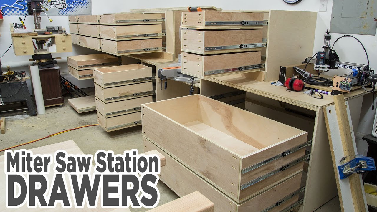 Miter Saw Station Storage Drawers - 195