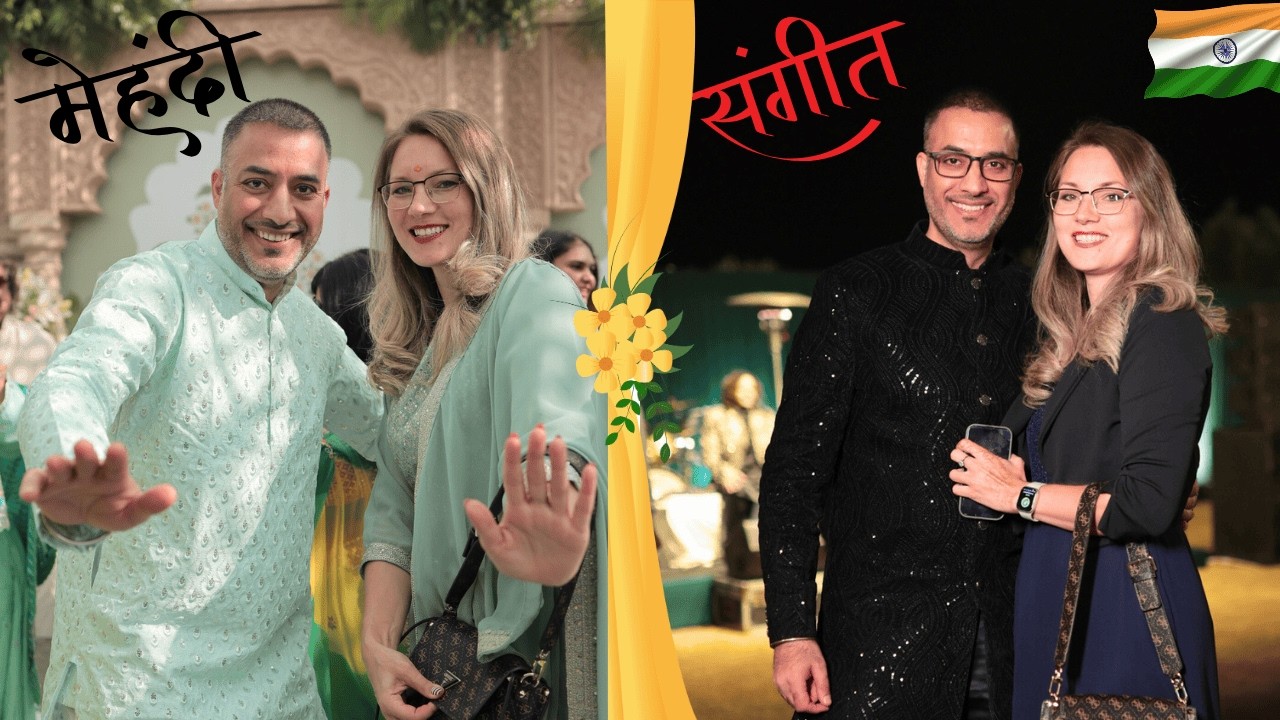 Mehendi & SANGEET Foreigner's POV 💃Grand Indian Wedding in Rajasthan 🇮🇳
