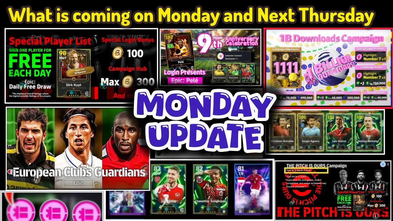 New Campaign: What is coming on Monday & Next Thursday in eFootball 2026, New Players in Daily Game