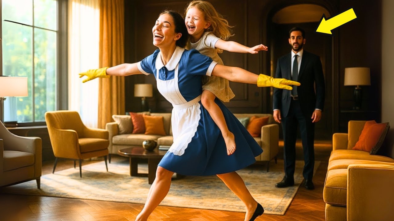 Il milionario vede la sua domestica ballare per casa con sua figlia speciale e non riesce a crederci