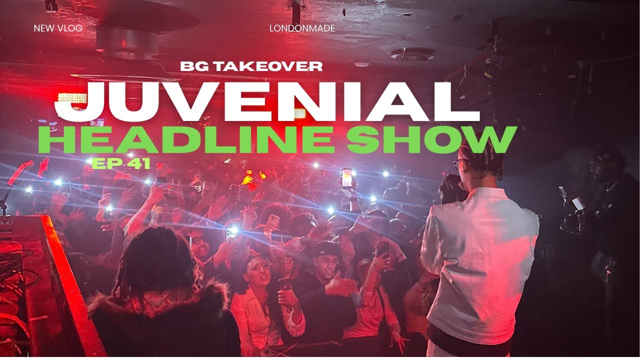 LONDONMADE VLOGS ⌗41 - JUVENIAL HEADLINE SHOW , BTS &. MORE