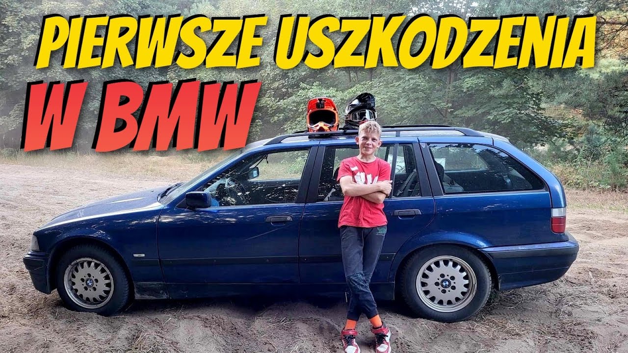 Młodemu dać BMW to zaraz rozwali / Pierwsze uszkodzenia / LATA BOKIEM / Enduro Opa & Młody Dawid