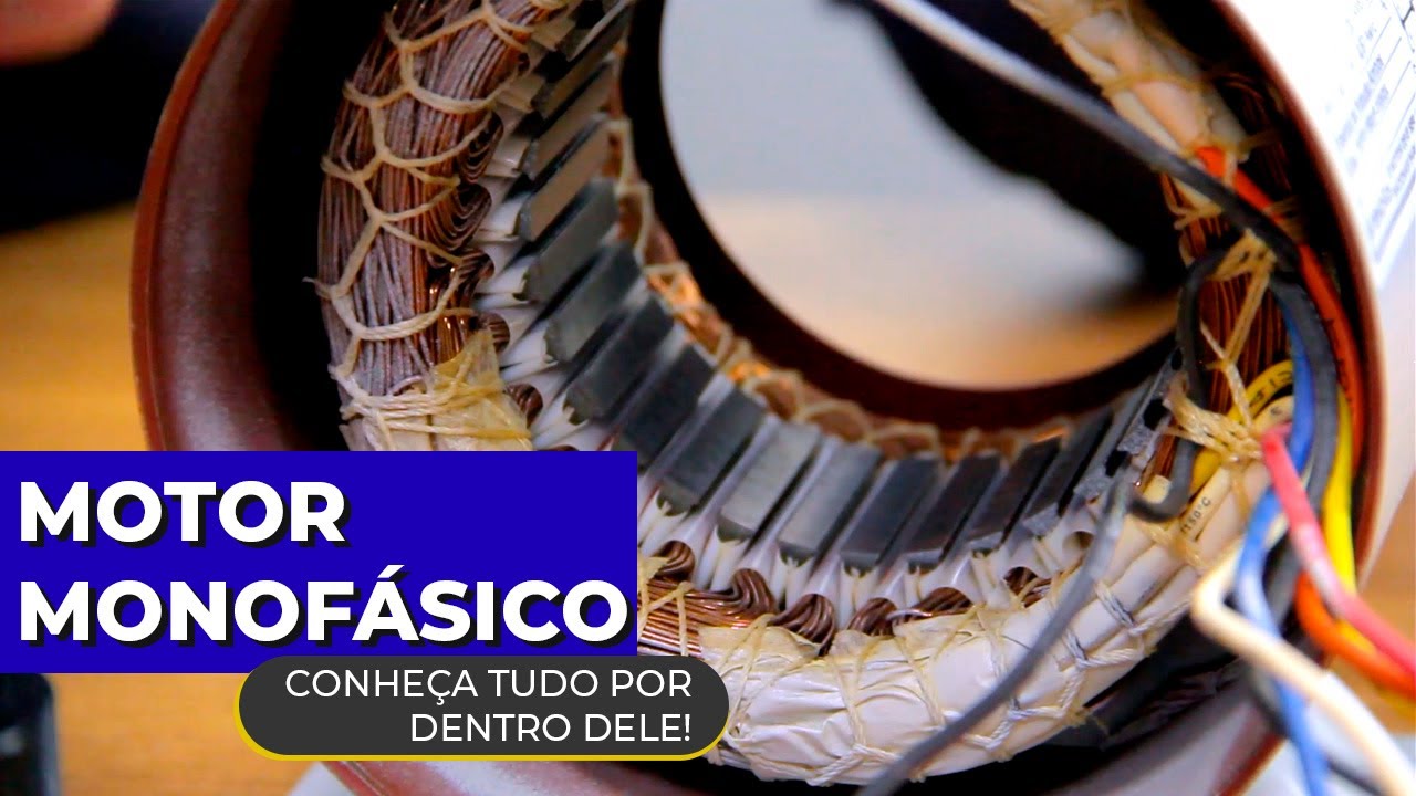Desmontei um MOTOR MONOFÁSICO e vou te mostrar tudo que existe dentro dele!
