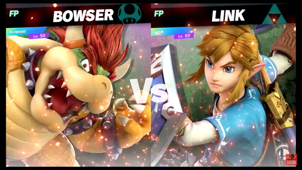 Super Smash Bros Ultimate Amiibo Fights – Bowser vs the World #3 Bowser vs Link