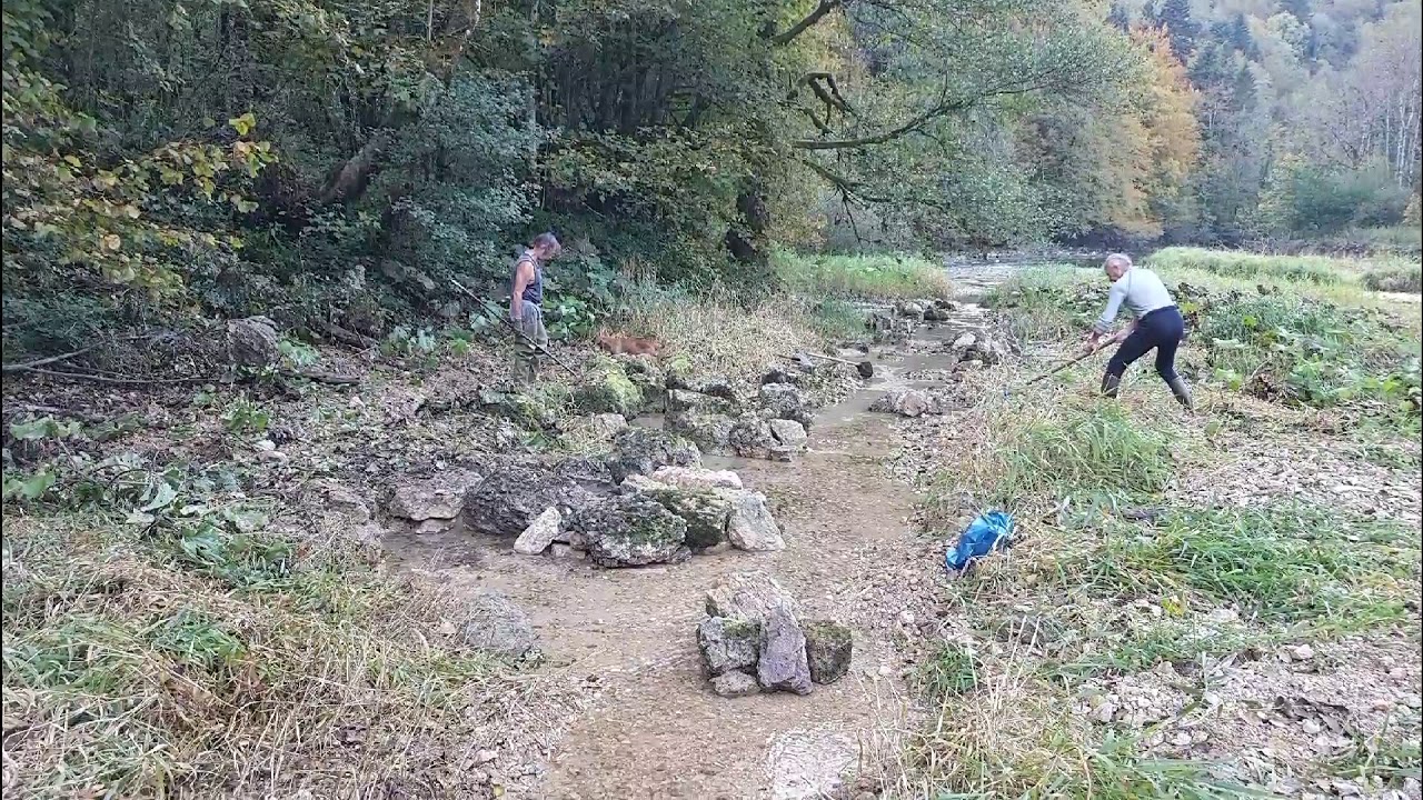 Aménagement et entretien d'un bras de rivière sur le Doubs Franco-Suisse.