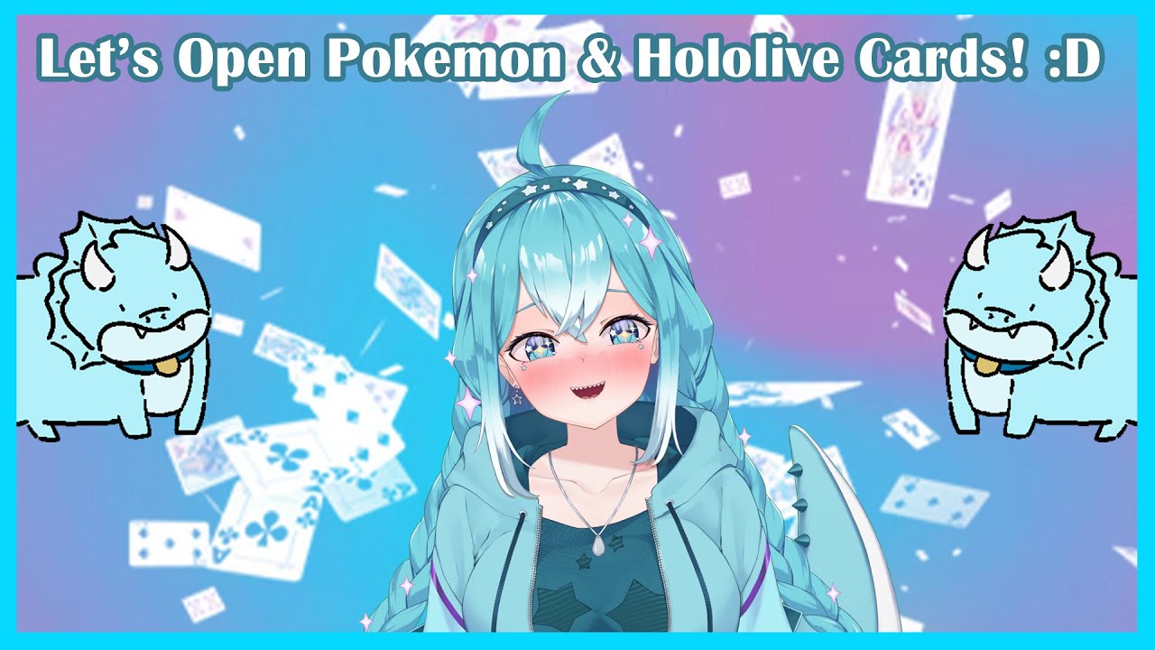 【HANCAM】Let's Open Pokemon & Hololive TCG Cards Together!!