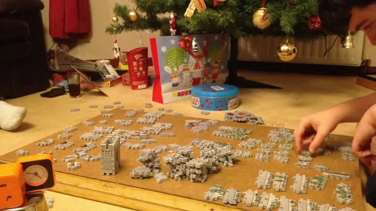 3D Castle Puzzle Time-Lapse
