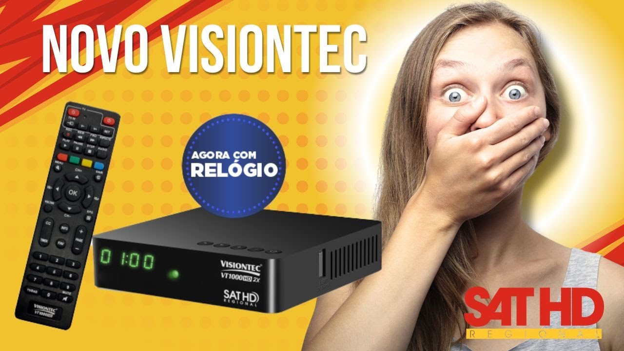 EXCLUSIVO RECEPTOR VT1000HD 2X  -  VISIONTEC VT1000HD 2X