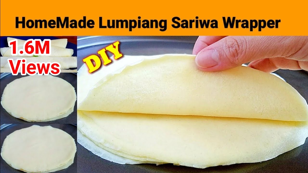 LUMPIANG SARIWA WRAPPER RECIPE || HOMEMADE FRESH LUMPIA WRAPPER | DIY Fresh Lumpia Wrapper