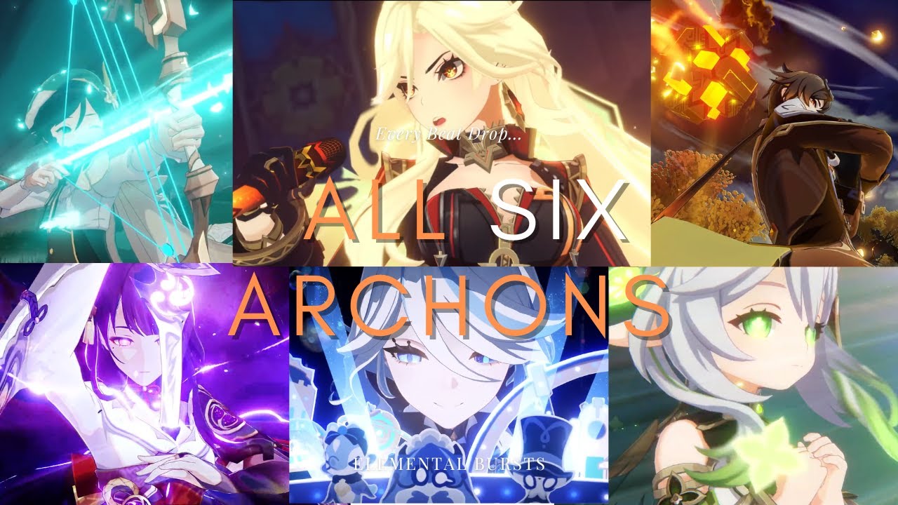 Elemental Burst = ＊Beat Drop＊｜All Six Archons Character Demo Beat Drops #mavuika #standwithmavuika