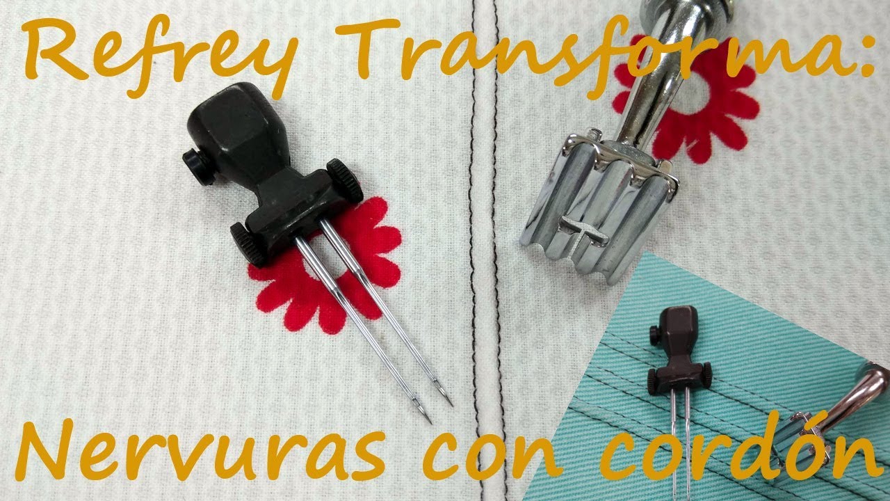 Refrey Transforma: nervuras con cordón. Labor con dos agujas