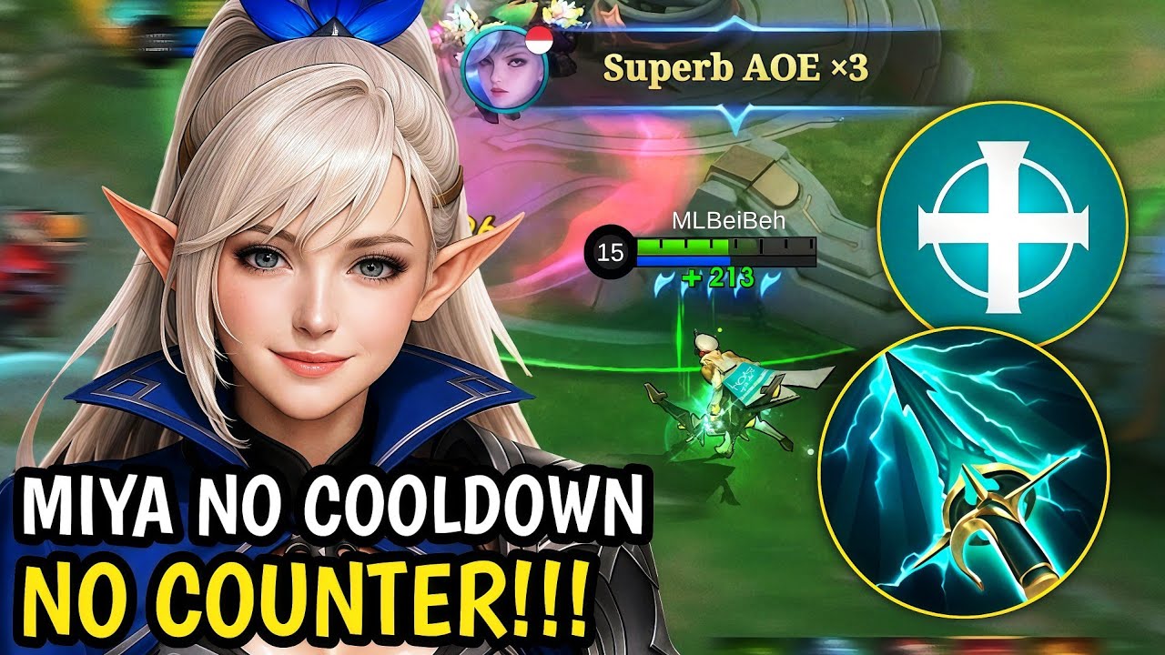 MIYA DIBUFF MAKIN GAK NGOT4K❗INI DIA MIYA BUILD KESELAMATAN DUNIA AKHIRAT| MLBB