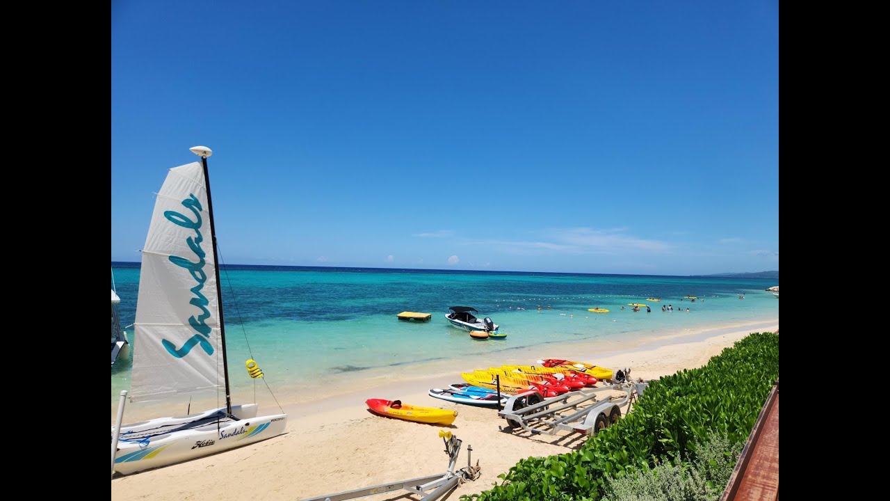 Sandals Dunn's River: Beach Walkthrough