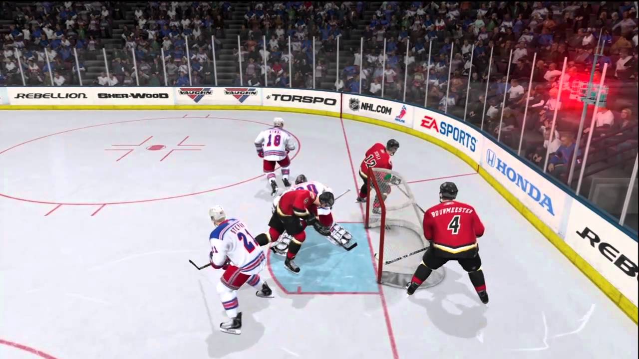 NHL 11 Gameplay - Calgary Flames vs New York Rangers