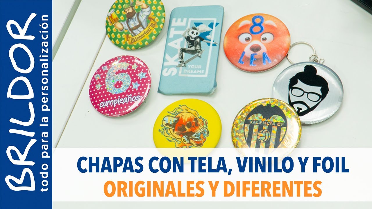 🙃 Crea CHAPAS ORIGINALES: Sublimación, vinilo y foil