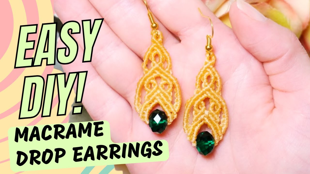 Stunning Macrame Earrings: Super Easy DIY for Beginners!