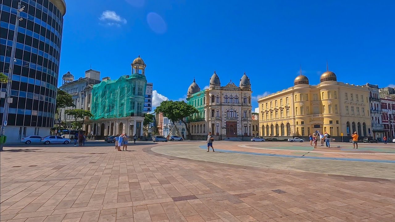 Recife Pernambuco Marco Zero Rua Do Bom Jesus Bairro Do Recife