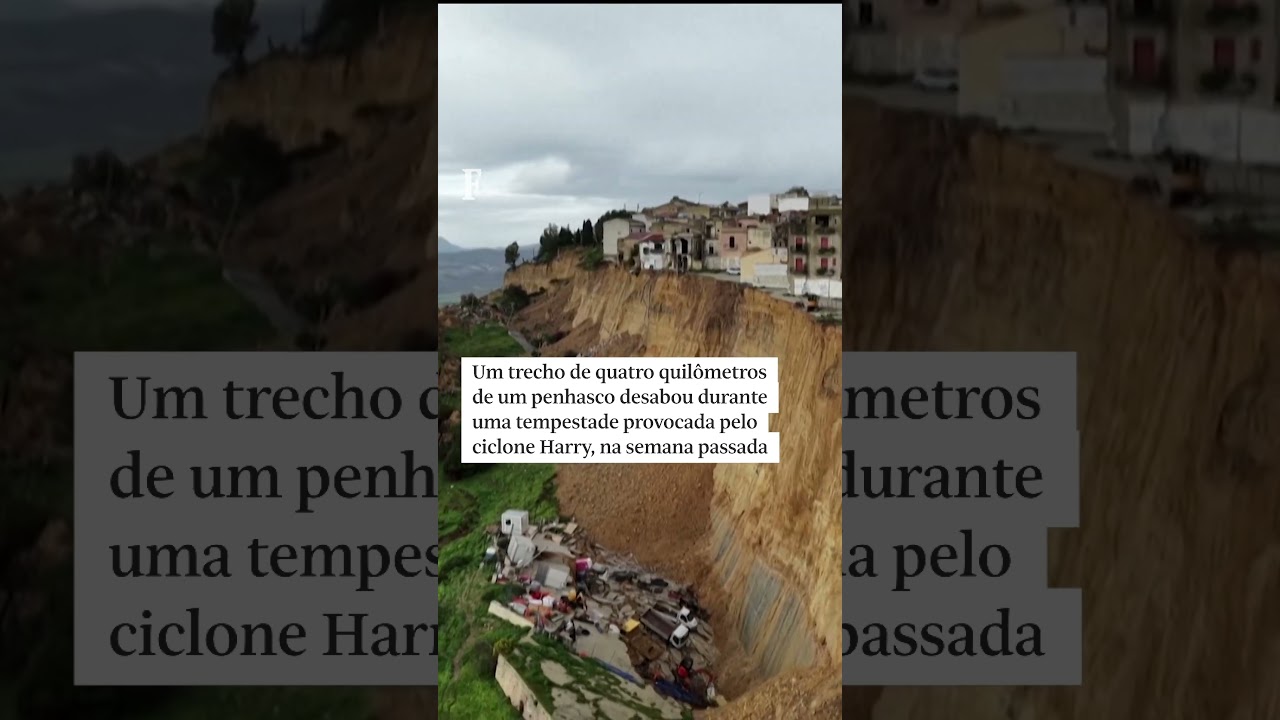 Deslizamento de terra na Sic&iacute;lia for&ccedil;a retirada de mais de 1.500 pessoas