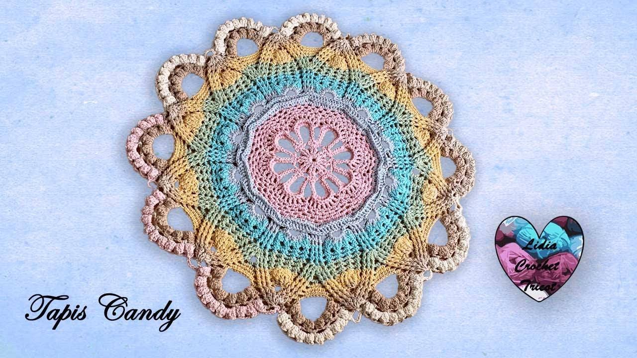 Tapis Candy crochet facile 