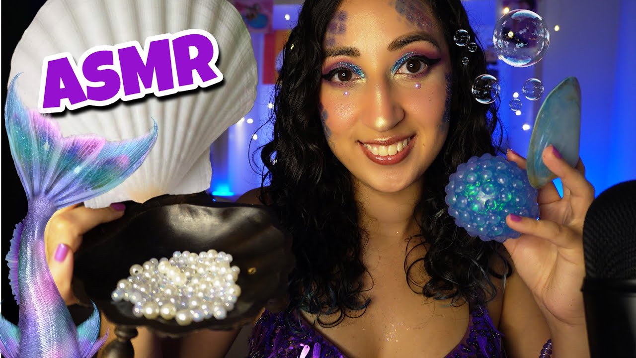 ASMR Roleplay| SIRENA te hace Skincare y Maquillaje🧜🏽‍♀️🫧