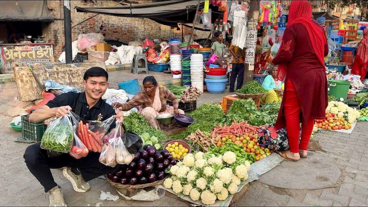 BORONG” SAYURAN INDIA SAMPE PUAS😂!GILE SEPANJANG JALAN OBRAL SAYURAN SEMUA!MURAH MERIAH+SEGER SEGER🥳