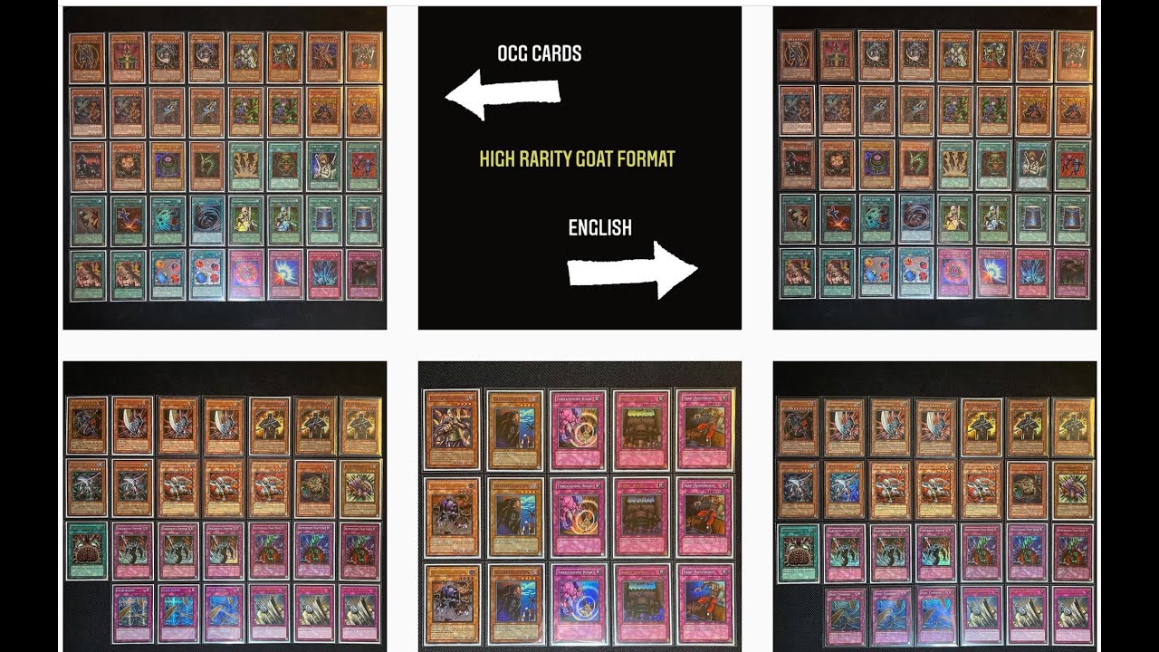 YuGiOh Goat Format High Rarity Collection. Most expensive and relevant cards including alternatives!