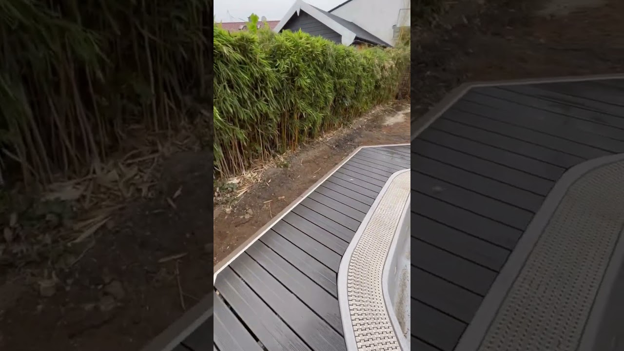 Wpc Terrasse rund um von Pool #garten #pool