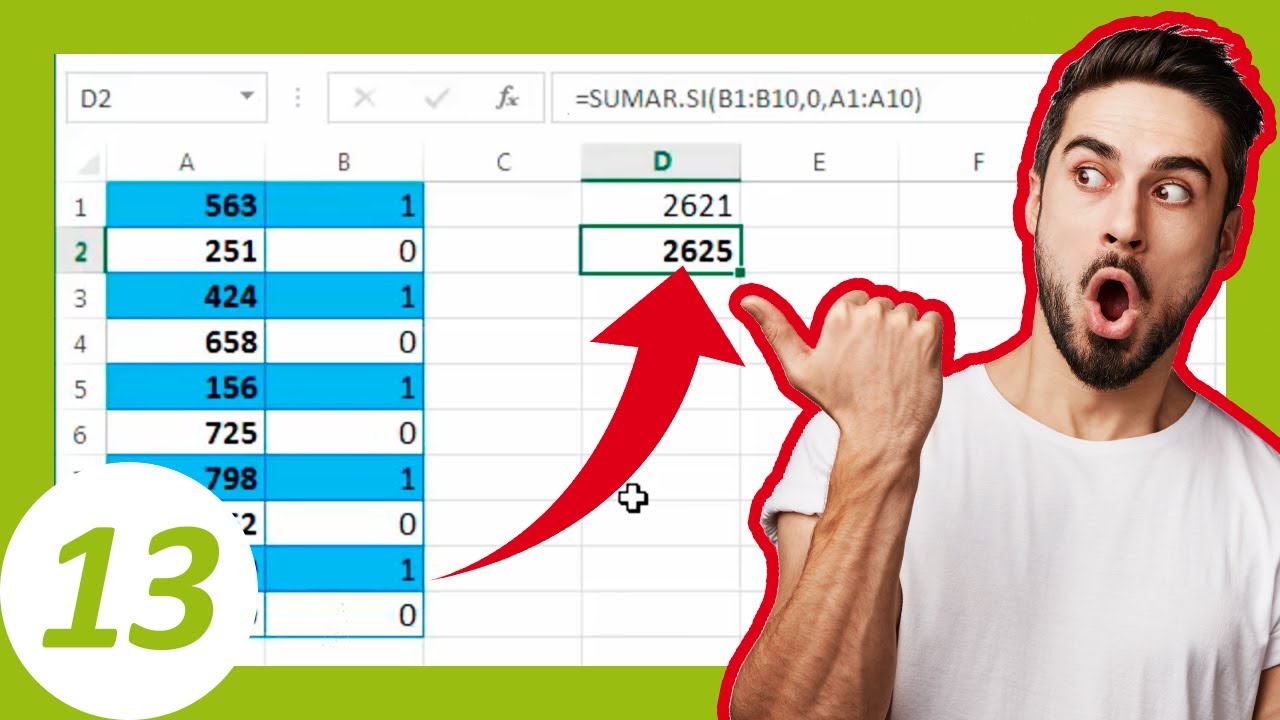 ➕ CÓMO SUMAR filas ALTERNAS (😉 ¡FÁCIL!)  | 🟢🛠Taller Excel # 13
