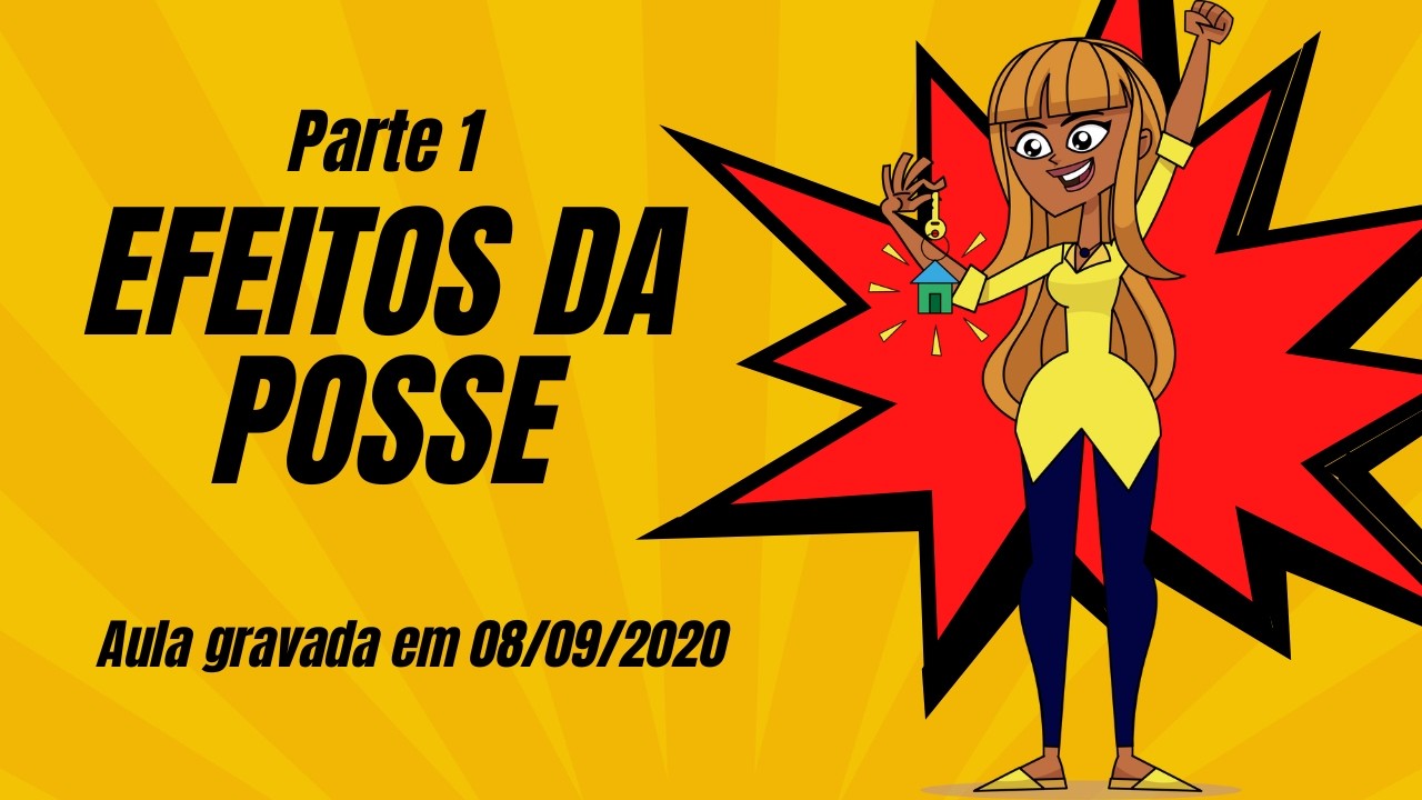 EFEITOS DA POSSE   PARTE 1