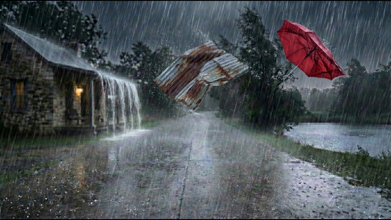 😎 Don’t Worry. This Heavy Rain Will Help You Relax & Sleep in 5min
