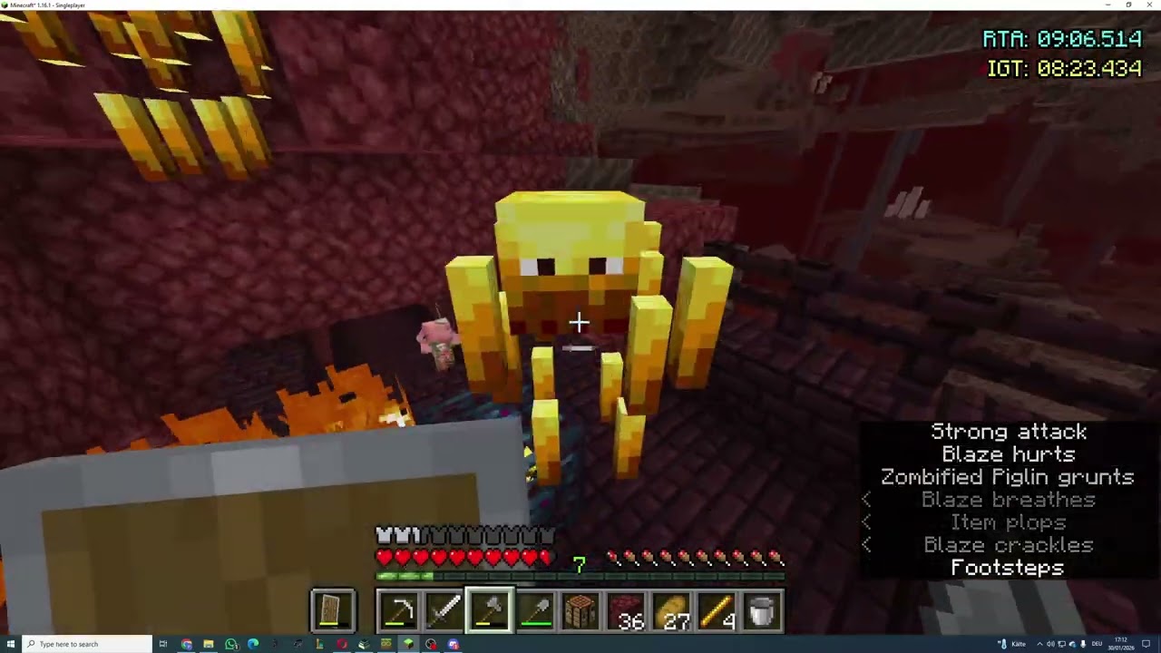 Minecraft Speed Run Any%RSG-  22m34s