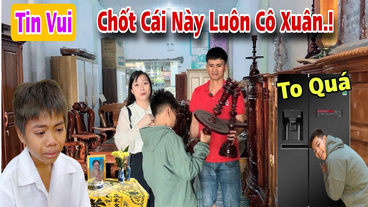 Tin vui.! Cậu bé lớp 9 tự tay chọn ban thờ cho cha mẹ gặp chủ cửa hàng có hành động đầy tình người