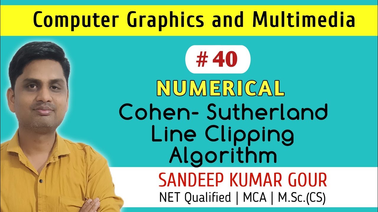 Numerical on Cohen Sutherland line clipping algorithm | line clipping numerical