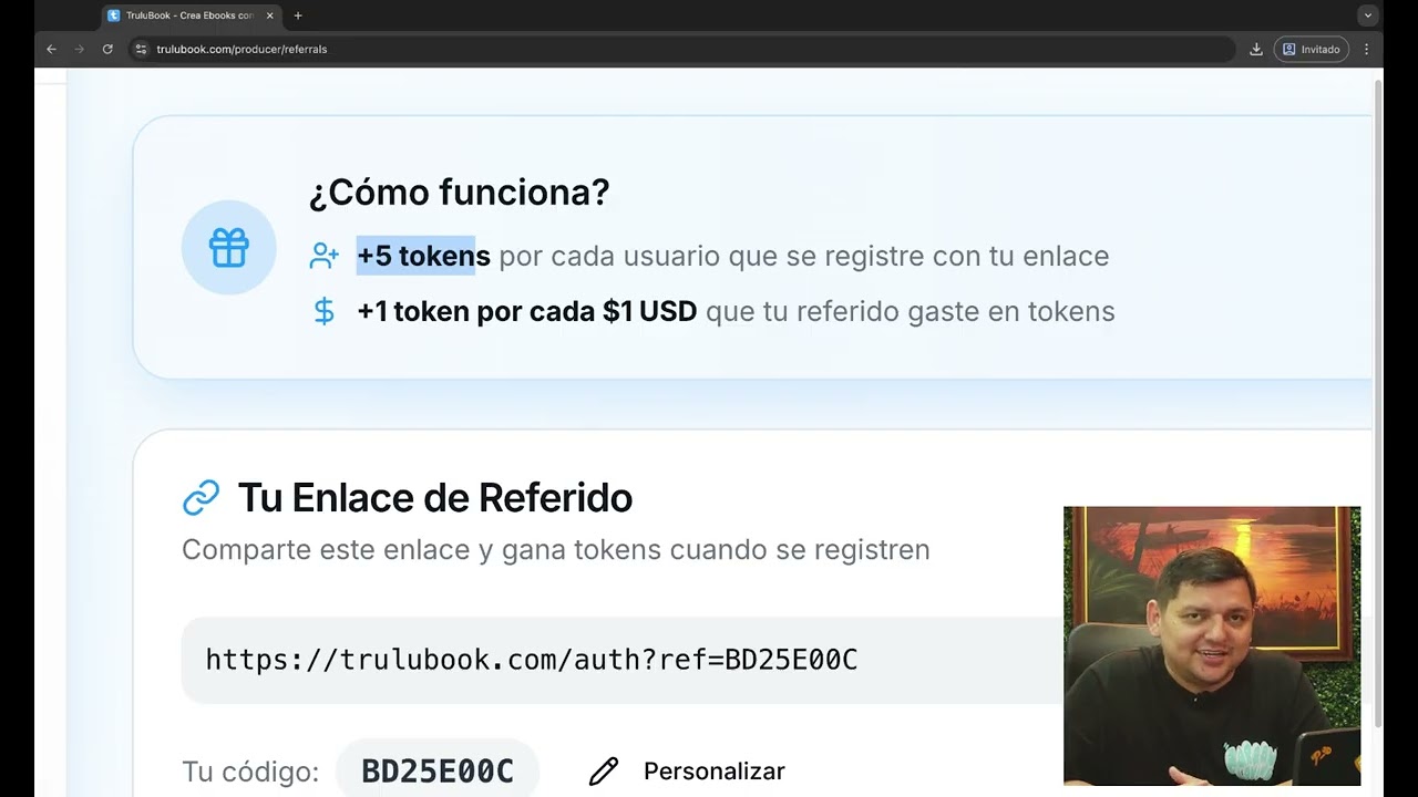 Sistema de Referidos &ndash; Gana Tokens Invitando Personas a la Plataforma