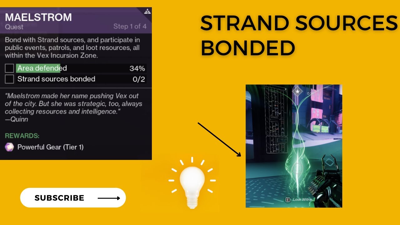 Destiny 2 Lightfall - How to Bond with Strand Sources | Maelstrom Quest