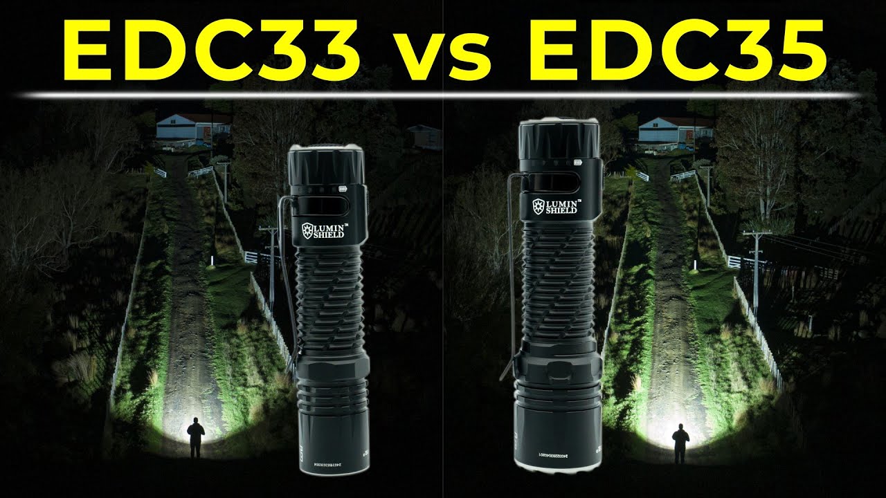 Nitecore EDC33 & EDC35 Review & Comparison - Tactical EDC - Camera & Drone Footage