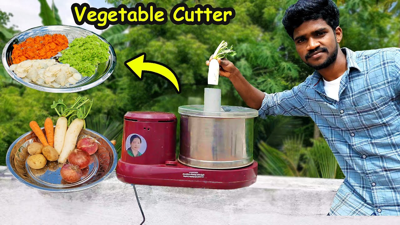 பழைய கிரைண்டர் மூடி மட்டும் போதும் Vegetable Cutter Making With Amma Grinder | Mr.village vaathi