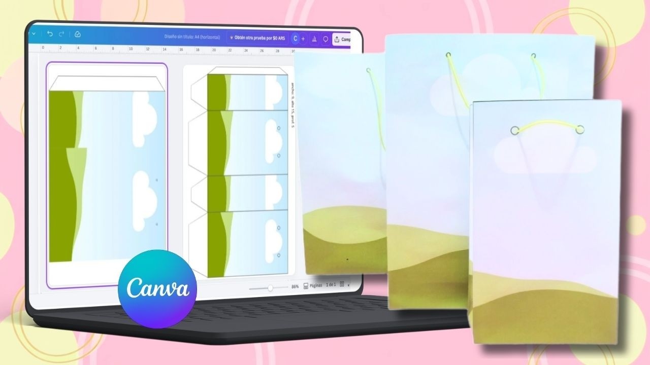 EN 3 minutos HAGO 3 bolsitas de reglo SUPER fácil, rapido y gratis | Tutorial con PLANTILLAS