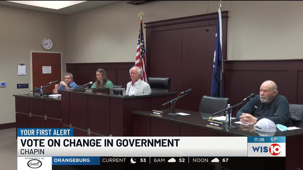 Chapin Town Council passes ordinance giving mayor power to hire, fire some town leaders
