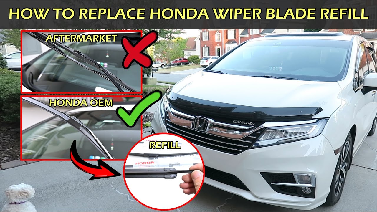How To Replace Honda OEM Wiper Blade Refills