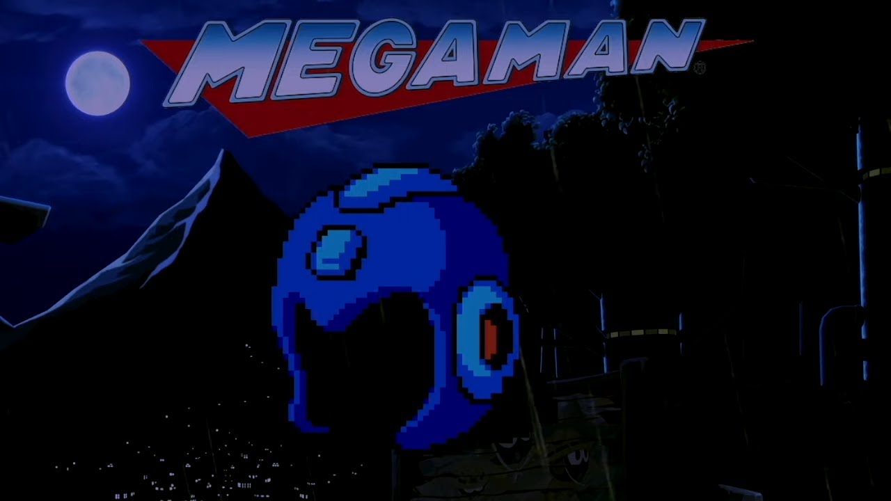Mega Man ~ Relaxing Music With Soft Rain and Thunder