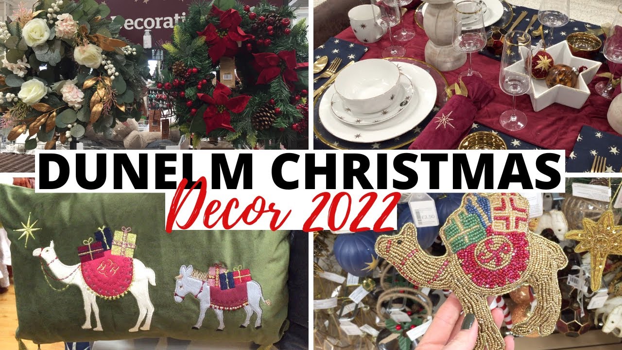 DUNELM CHRISTMAS 2022  SHOP WITH ME | DUNELM CHRISTMAS DECORATIONS 2022