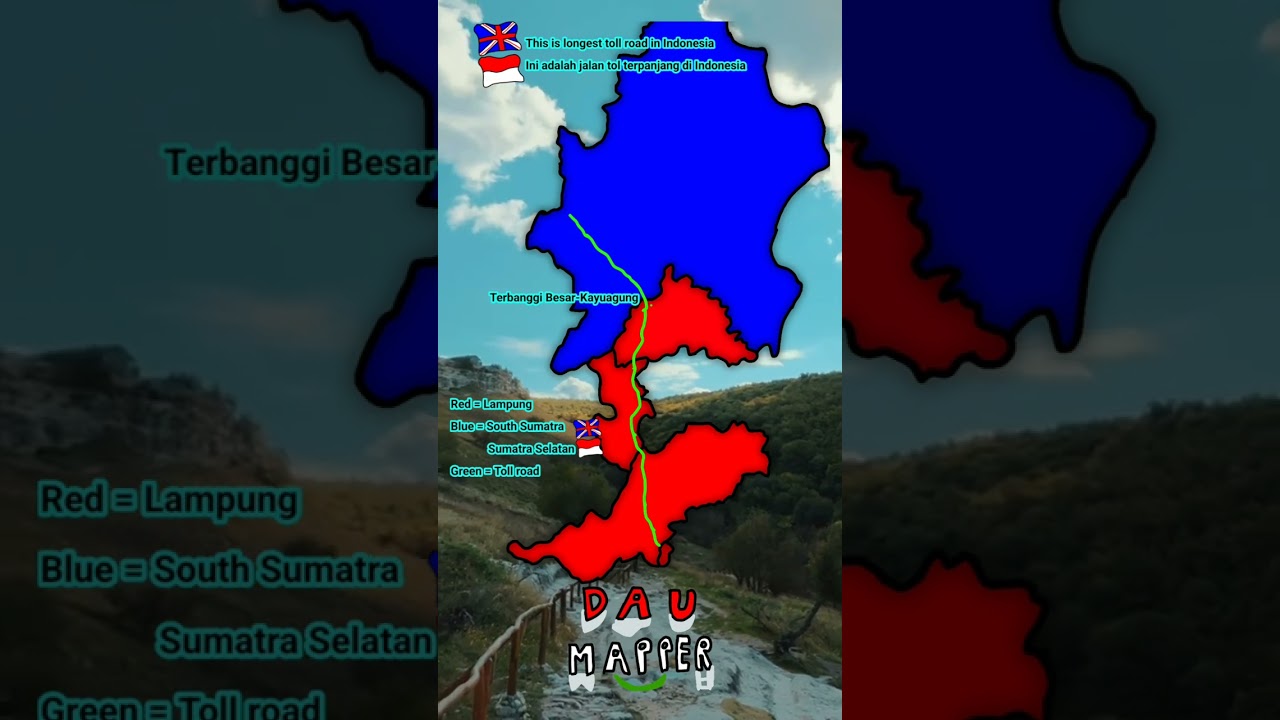 This is longest toll road in Indonesia #indonesia #shorts #mapping